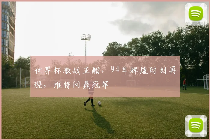 世界杯激战正酣，94年辉煌时刻再现，谁将问鼎冠军